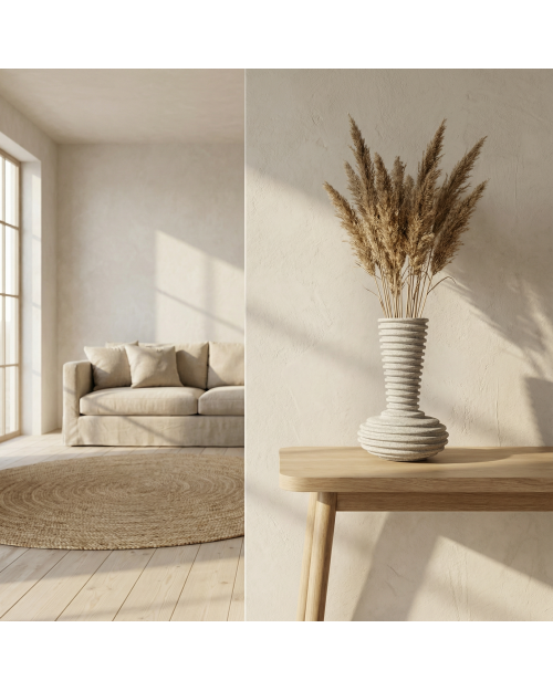 Decomini STRATA | El Yapımı Hafif Beton Saksı