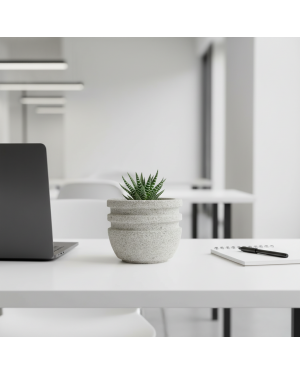 Decomini LINESTA — El Yapımı Hafif Beton Saksı