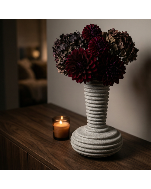 Decomini STRATA | El Yapımı Hafif Beton Saksı