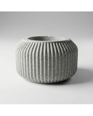 Decomini GROOVE — El Yapımı Hafif Beton Saksı