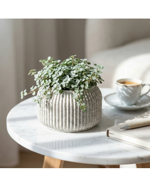 Decomini GROOVE — El Yapımı Hafif Beton Saksı Decomini GROOVE — El Yapımı Hafif Beton Saksı